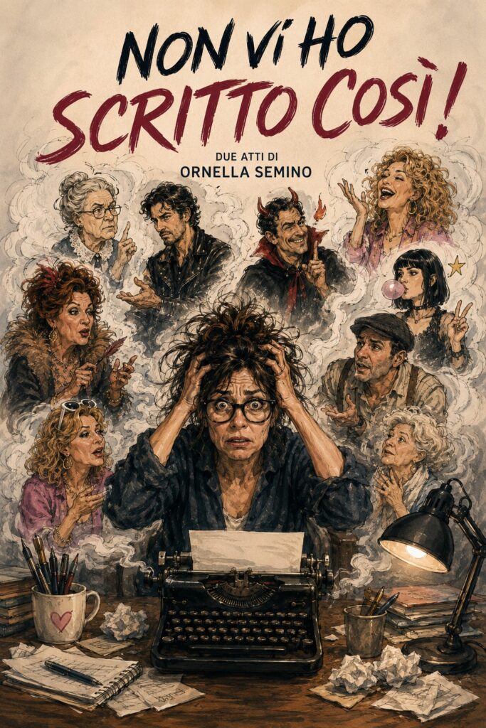Copione teatrale brillante metateatrale. Non vi ho scritto così di Ornella Semino